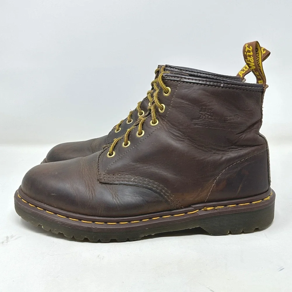Dr Martens 1460 Crazy Horse Vintage 90s Boots Brown Leather England 9 UK 10 US